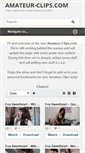Mobile Screenshot of amateur-clips.com